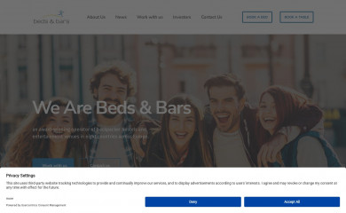bedsandbars.com screenshot