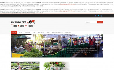 beeheavenfarm.com screenshot