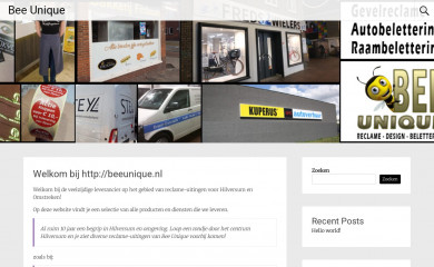 beeunique.nl screenshot
