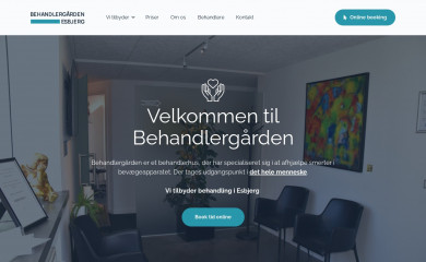 behandlergaardenesbjerg.dk screenshot
