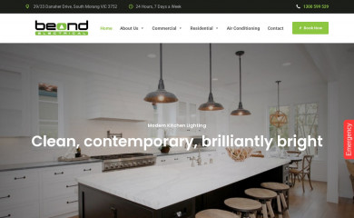 beondelectrical.com.au screenshot