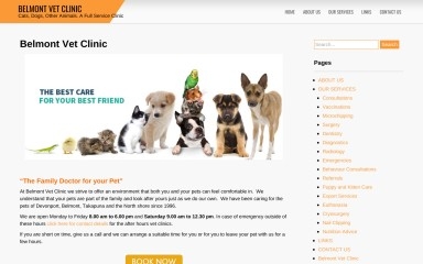 belmontvets.co.nz screenshot