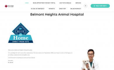 belmontheightsvet.com screenshot
