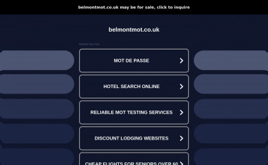 belmontmot.co.uk screenshot