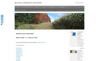 belfastlionsnewsletter.com screenshot