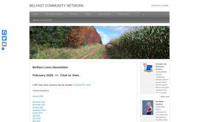 belfastlionsnewsletter.com screenshot
