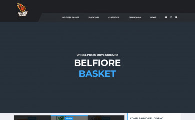 belfiorebasket.it screenshot