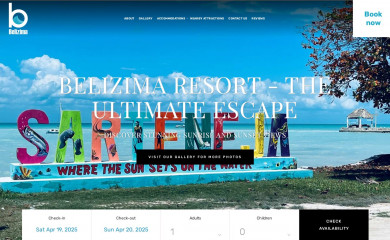 belizimaresort.com screenshot