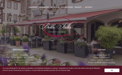 bella-italia-kreuznach.de screenshot