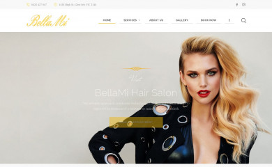 bellamihair.com.au screenshot