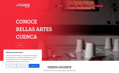 bellasartesuclm.com screenshot