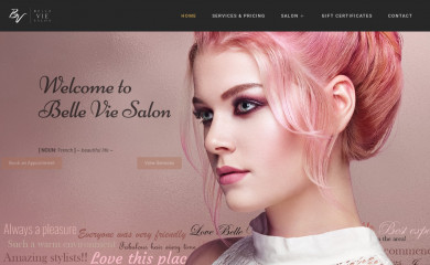 belleviesalon.com screenshot