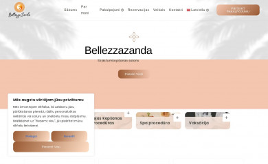 bellezzazanda.com screenshot