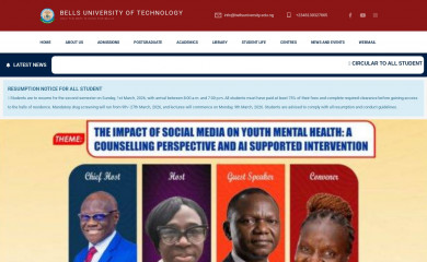 bellsuniversity.edu.ng screenshot