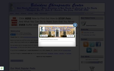 belviderechiropractic.com screenshot