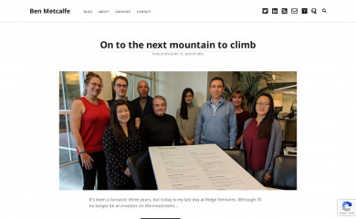 benmetcalfe.com screenshot