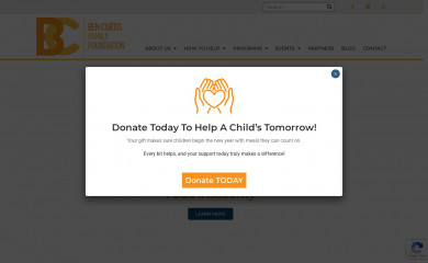 bencurtisfoundation.org screenshot