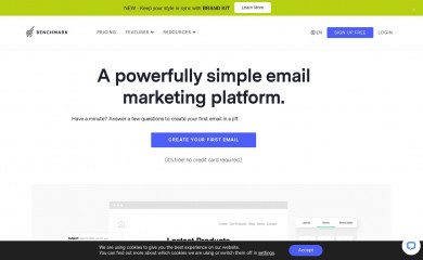 benchmarkemail.com screenshot