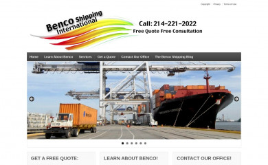 bencoshipping.com screenshot
