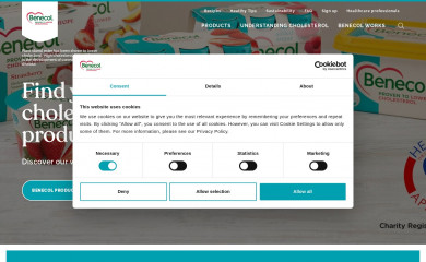 benecol.co.uk screenshot