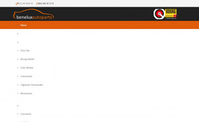 beneluxautoparts.be screenshot