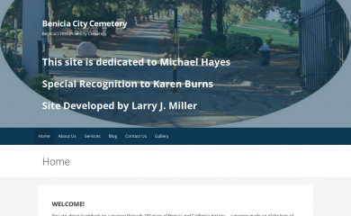 beniciacitycemetery.org screenshot