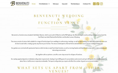 benvenuti.co.za screenshot