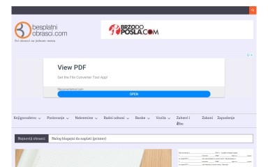 besplatniobrasci.com screenshot