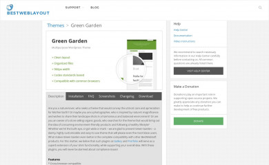 http://bestweblayout.com/products/green-garden/ screenshot