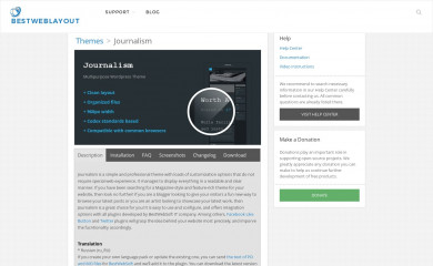 http://bestweblayout.com/products/journalism/ screenshot