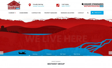 bestwestroofing.com screenshot