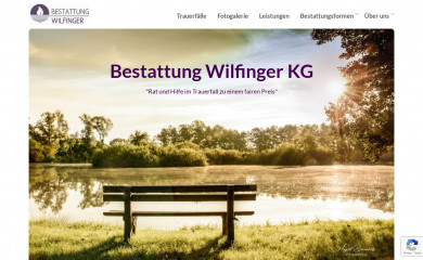 bestattung-wilfinger.at screenshot