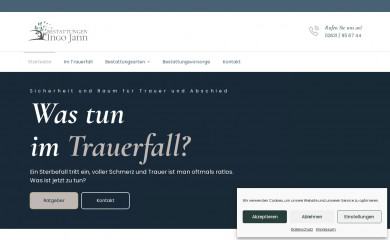 bestattungen-ingojann.de screenshot