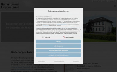 bestattungen-loschelders.de screenshot