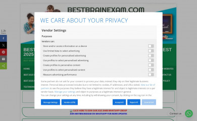 bestbrainexam.com screenshot