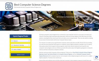 http://bestcomputersciencedegrees.com screenshot