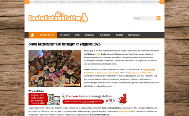 bestekatzenfutter.de screenshot