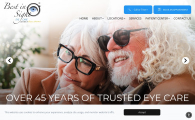 bestinsighteyecare.com screenshot