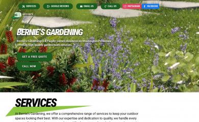 berniesgardening.com.au screenshot