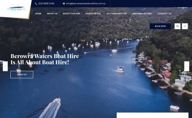 berowrawatersboathire.com.au screenshot