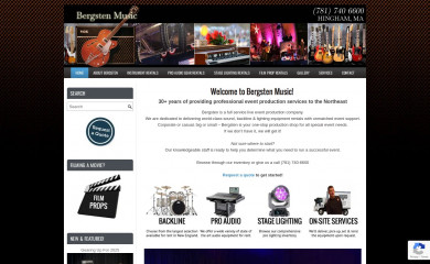 bergstenmusic.com screenshot