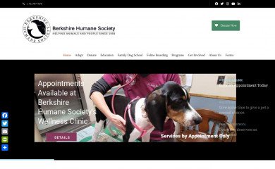 berkshirehumane.org screenshot