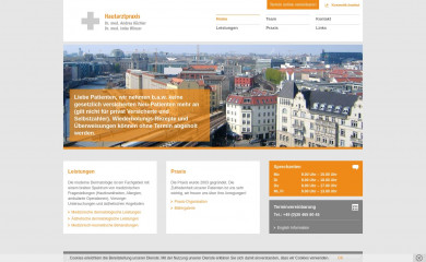 berlin-dermatologie.de screenshot