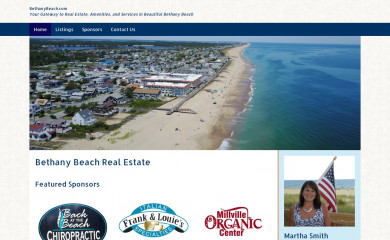 bethanybeach.com screenshot