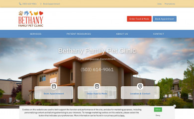 bethanyfamilypetclinic.com screenshot