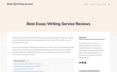 betterwritingservices.com screenshot