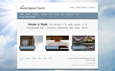 beulahbc.org screenshot