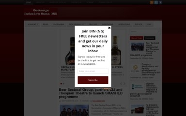 beverageindustrynews.com.ng screenshot