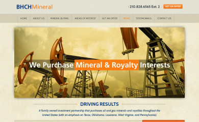 bhchmineral.com screenshot