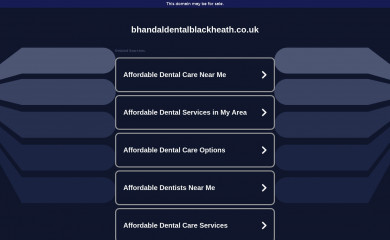 bhandaldentalblackheath.co.uk screenshot